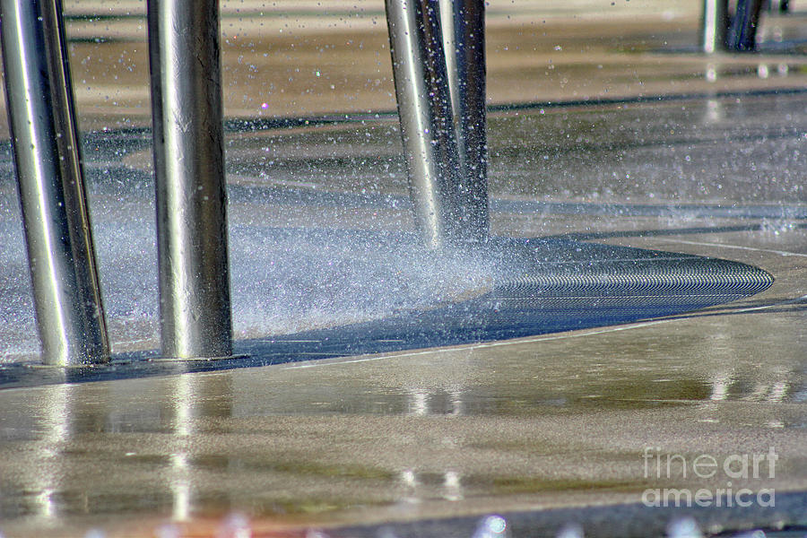 Fountain Fun Abstract Photograph