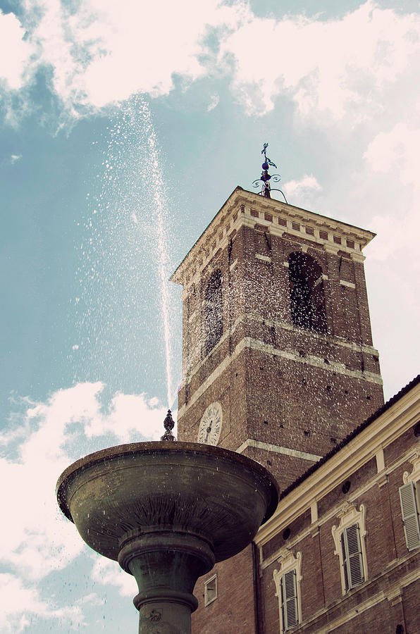 Fountain In Fabriano Photograph by Tinto Designs