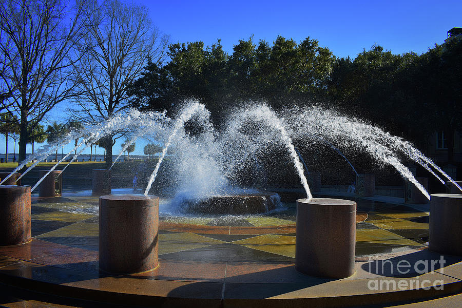 Fountain In The Park Photograph by Skip Willits
