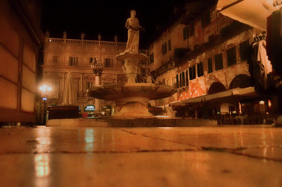 Fountain in the Piazza Photograph by La Dolce Vita