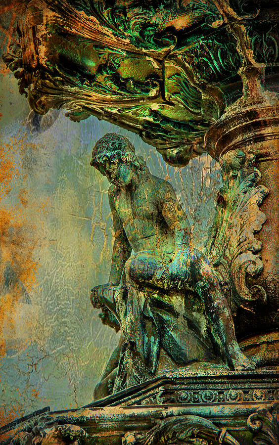 Fountain In The Rough Digital Art by Greg Sharpe