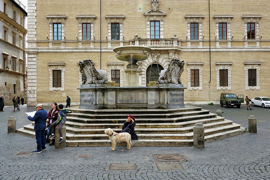 Fountain In The trastevere Neighborhood Of Rome Italy Photograph by Rick Rosenshein
