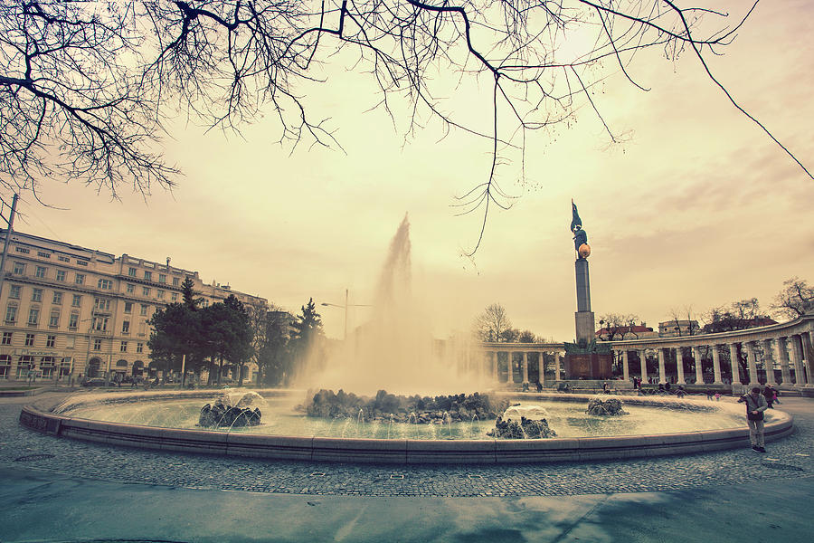 Fountain In Vienna Photograph