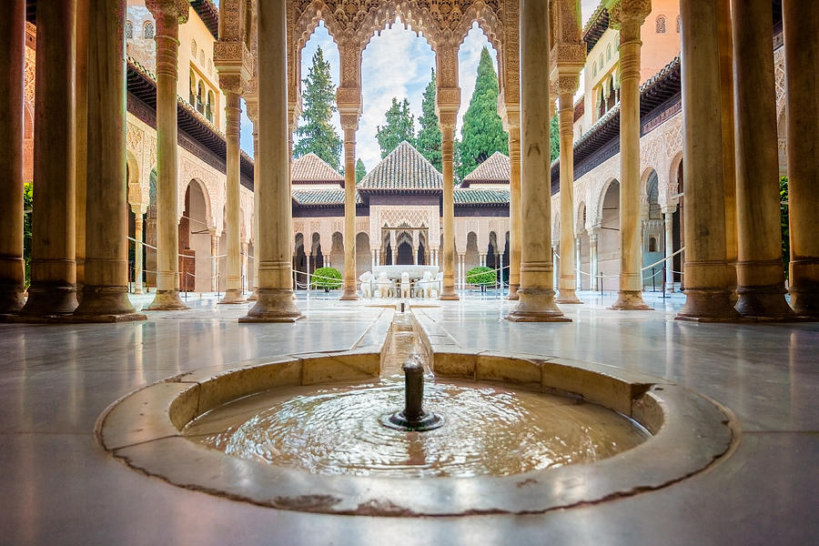 Fountain of Lions at the Alhambra Photograph by Adam Rainoff