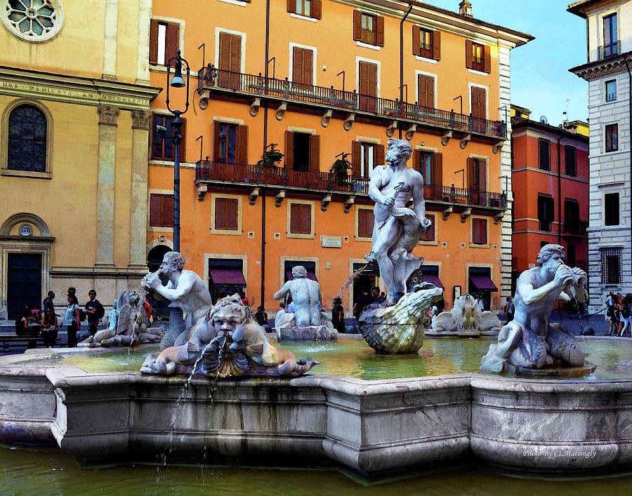 Fountain Piazza Navona Photograph by Coke Mattingly