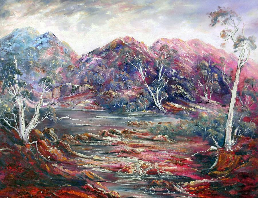 Fountain Springs Outback Australia Painting by Ryn Shell