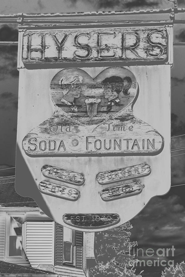 Soda Fountain Store Sign Photograph by Thomas Marchessault