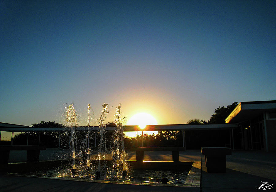 Fountain Sunset Photograph by Bradley Dever
