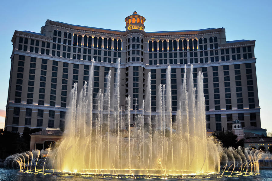 Fountains of Bellagio Las Vegas Photograph by Kyle Hanson