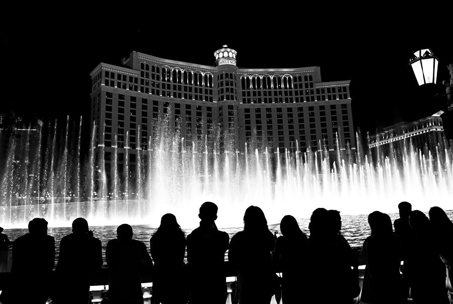 Las Vegas Photograph - Bellagio Fountains 13 by Ricky Barnard
