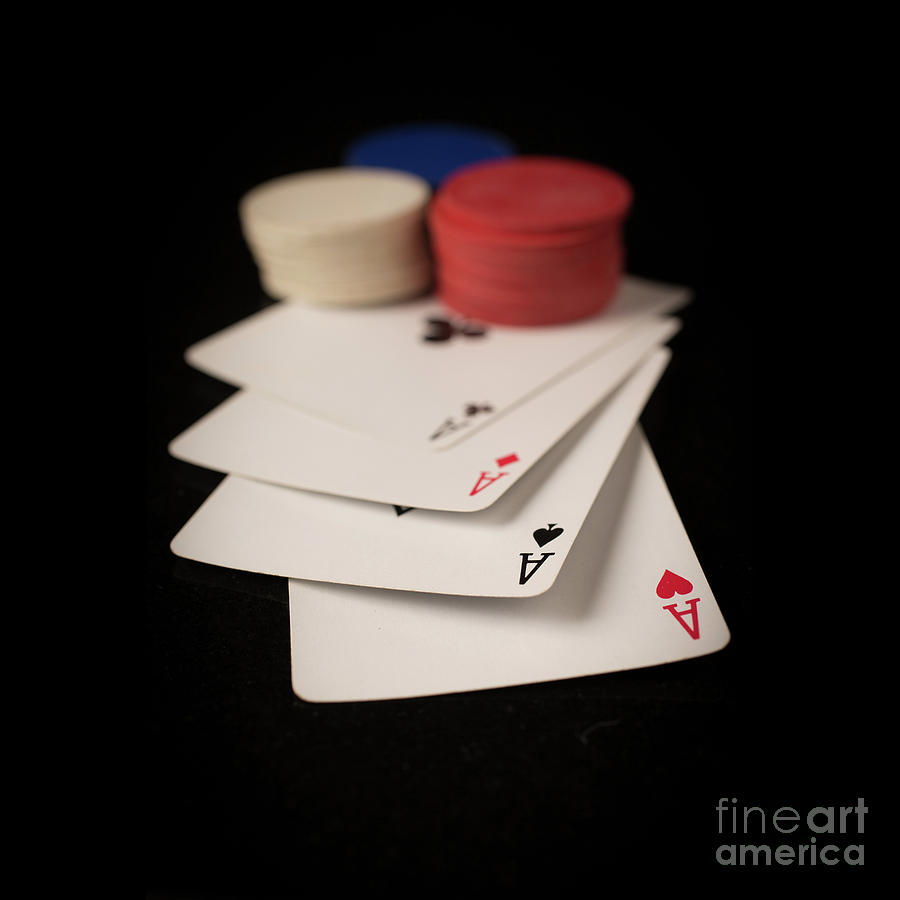Four Aces Poker Photograph by Edward Fielding