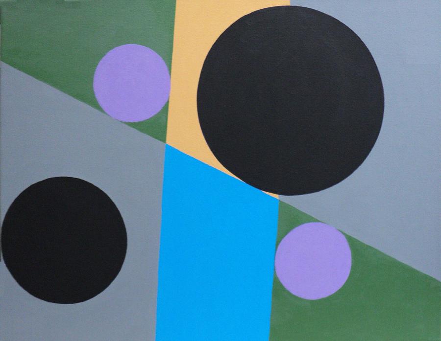 Four Circles Painting by Angelo Thomas