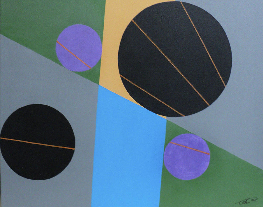 Four Circles II Painting by Angelo Thomas