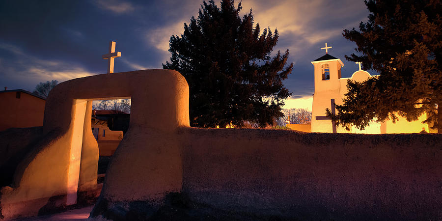 Four Crosses at Twilight Photograph by Susan Bandy