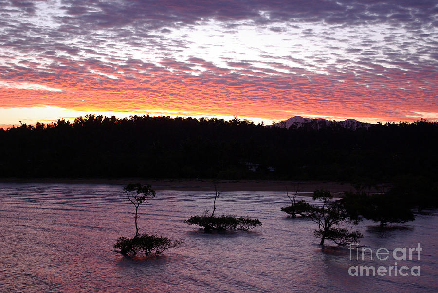 Four Elements Sunset Sequence 8 Coconuts Qld  Photograph by Kerryn Madsen - Pietsch