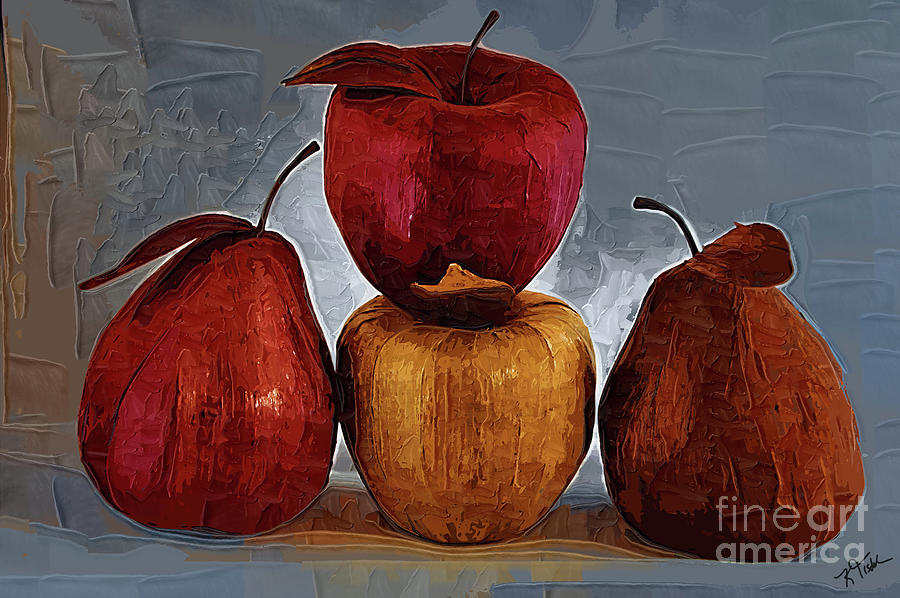 Four Fruits Digital Art by Kirt Tisdale