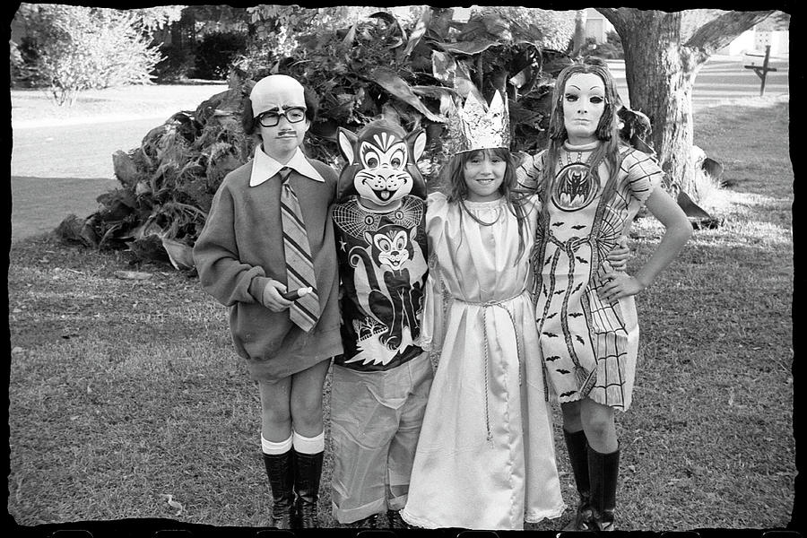 Four Girls in Halloween Costumes, 1971, Part One Photograph by Jeremy Butler