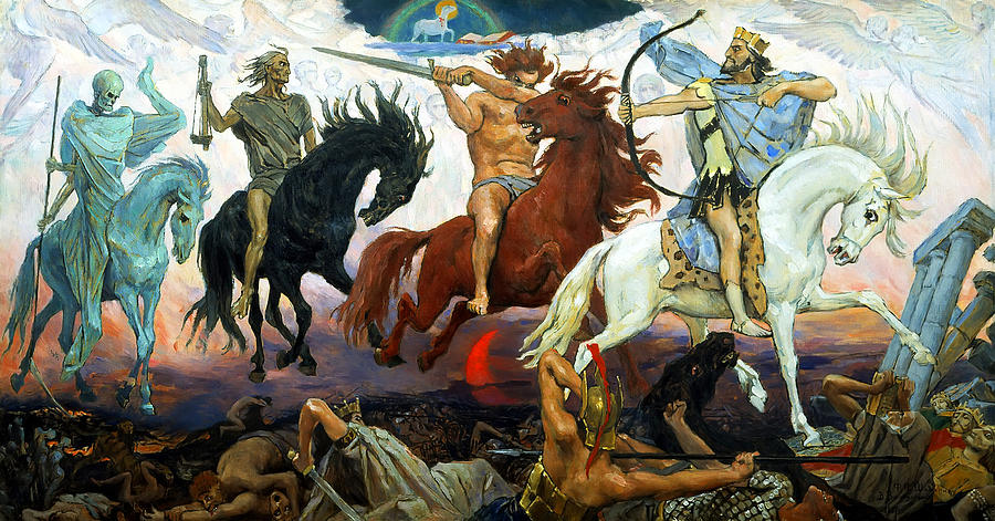 Four Horsemen of the Apocalypse Painting by Victor Vasnetsov