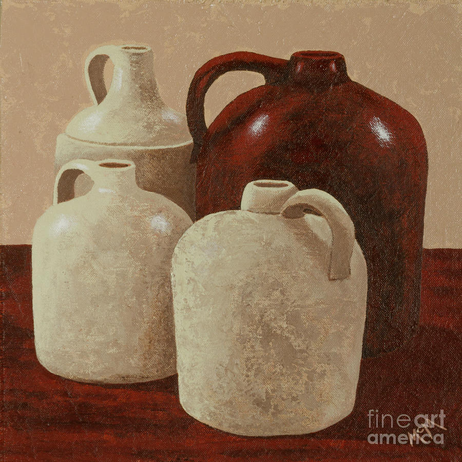 Four Jugs Painting by Garry McMichael
