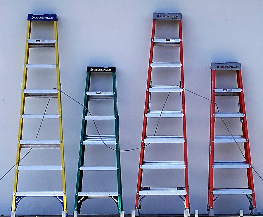 Four Ladders Photograph by Rob Hans