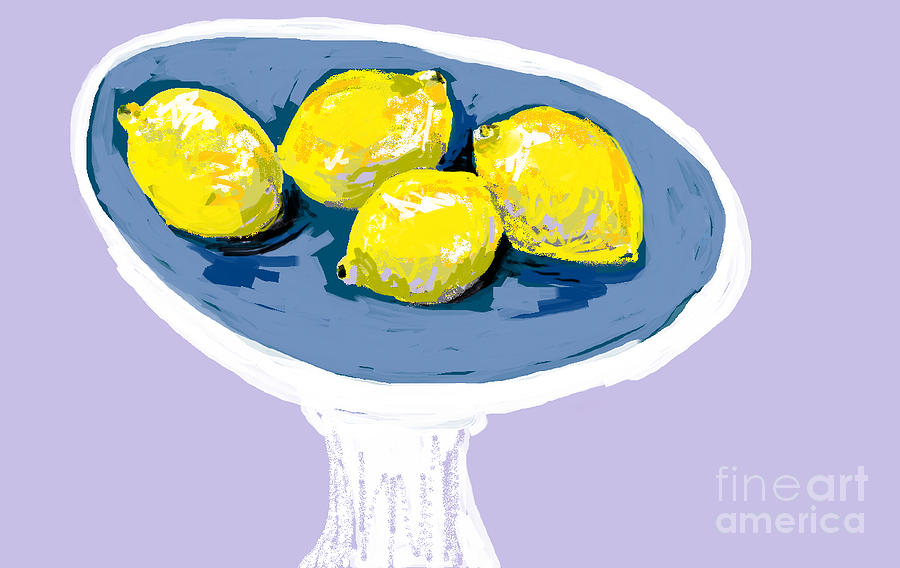 Four Lemons Digital Art by Nancy Kane Chapman