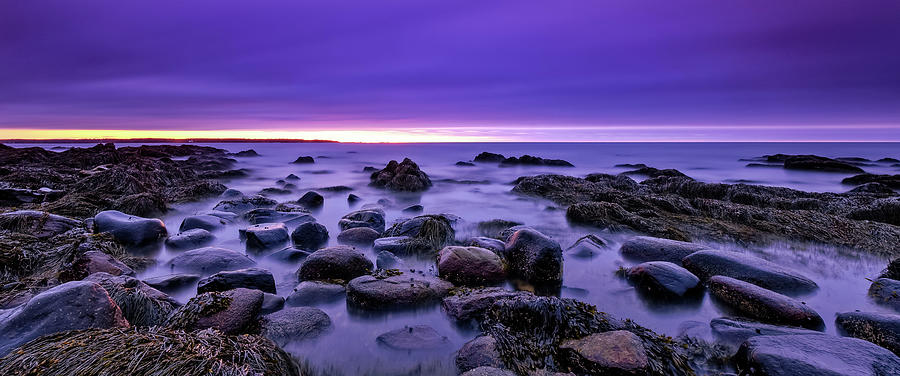 Four Minutes. Long Exposure on the New Hampshire Coast. Photograph by Jeff Sinon