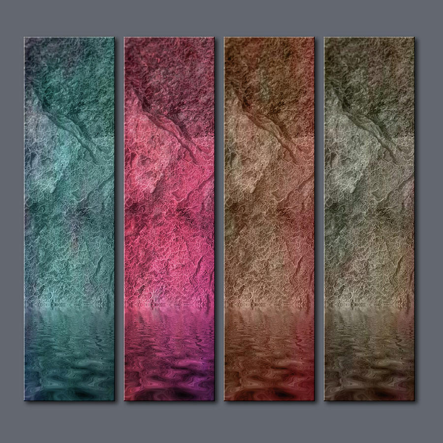 Four Panel Quadriptych Digital Art by WB Johnston
