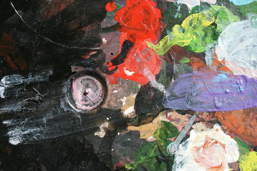 Four Roses abstract Painting by Melinda Saminski