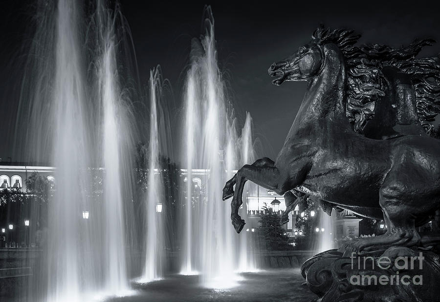 Four Seasons Fountain, Moscow, Russia Photograph by Philip Preston