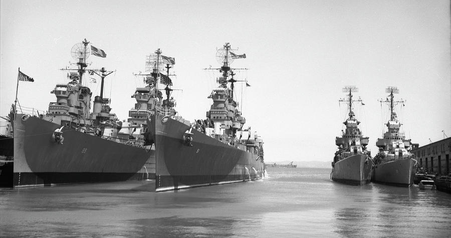 Four Warships S.F. 1946 Photograph by Waldemar Sievers - Fine Art America