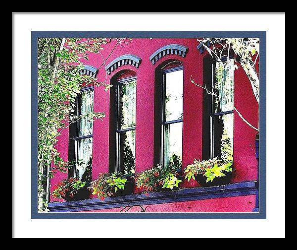 Four Windows Framed Photograph by Jerry Sodorff