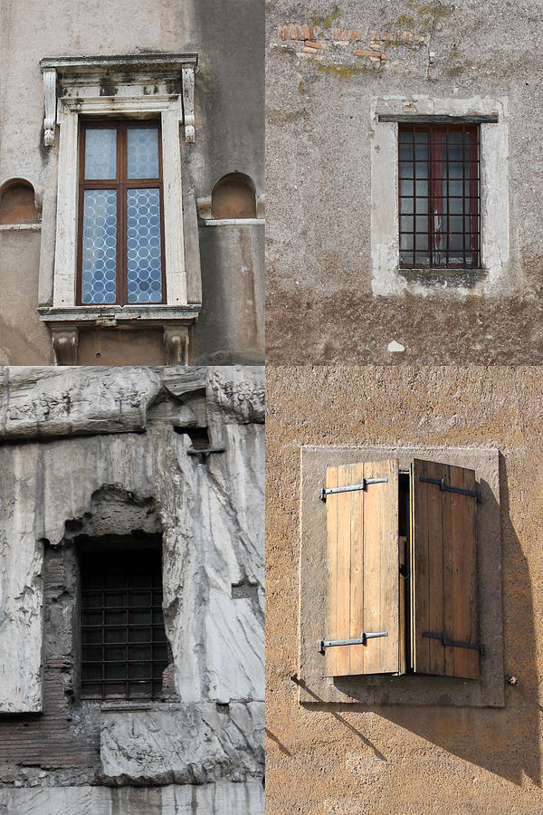 Four Windows Photograph by Munir Alawi