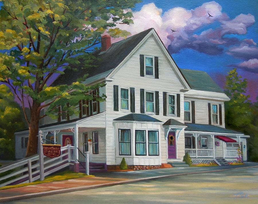 Fournier Funeral Home Painting by Nancy Griswold