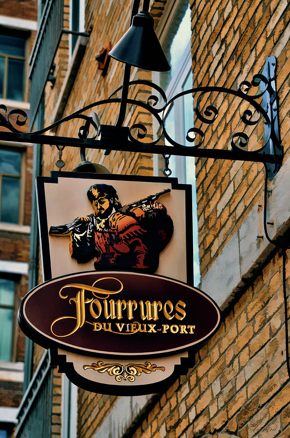 Fourrures du Vieux Port - Old Port Furs Photograph by Maria Angelica Maira
