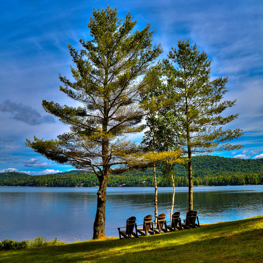 Fourth Lake at The Woods Inn Photograph by David Patterson