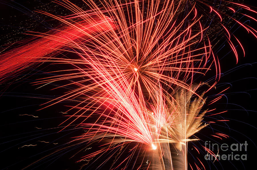 Fourth of July Fireworks Nine Photograph by Bob Phillips Fine Art America