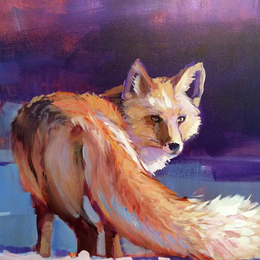 Fox 1 Painting by Susan Bradbury