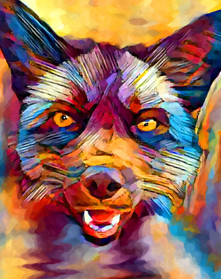 Fox 7 Painting by Chris Butler