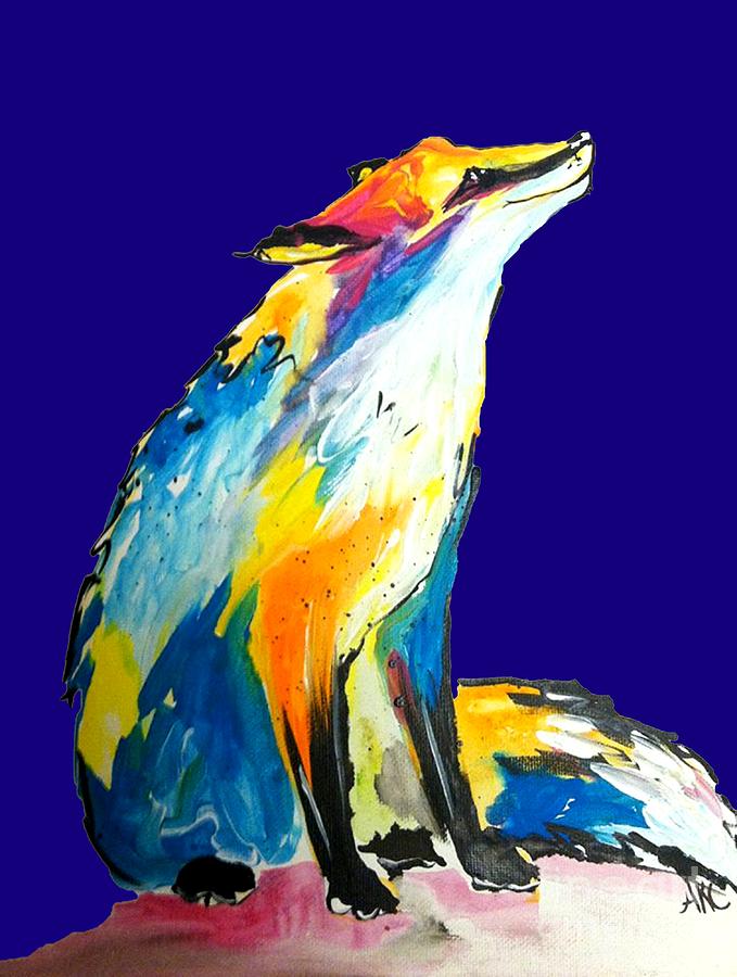Abstract Painting - Fox by Abbi Kay