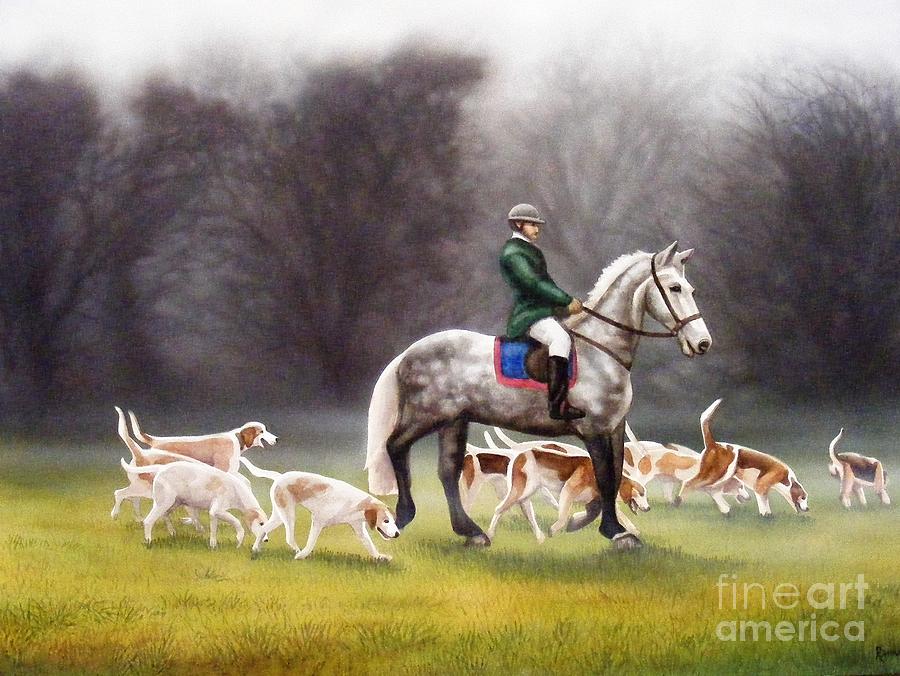 Fox Hunt Painting by Dan Remmel