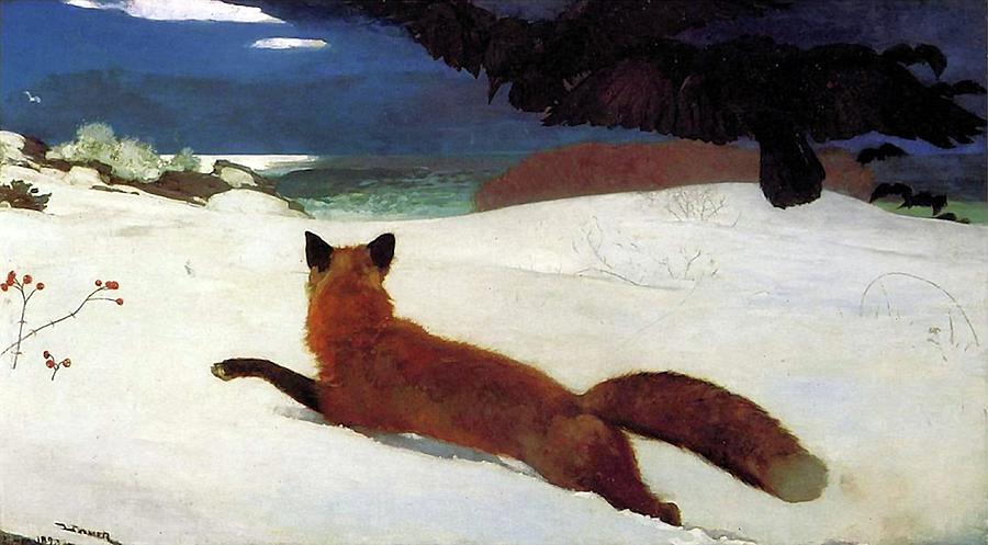 Fox Hunt Painting by Winslow Homer