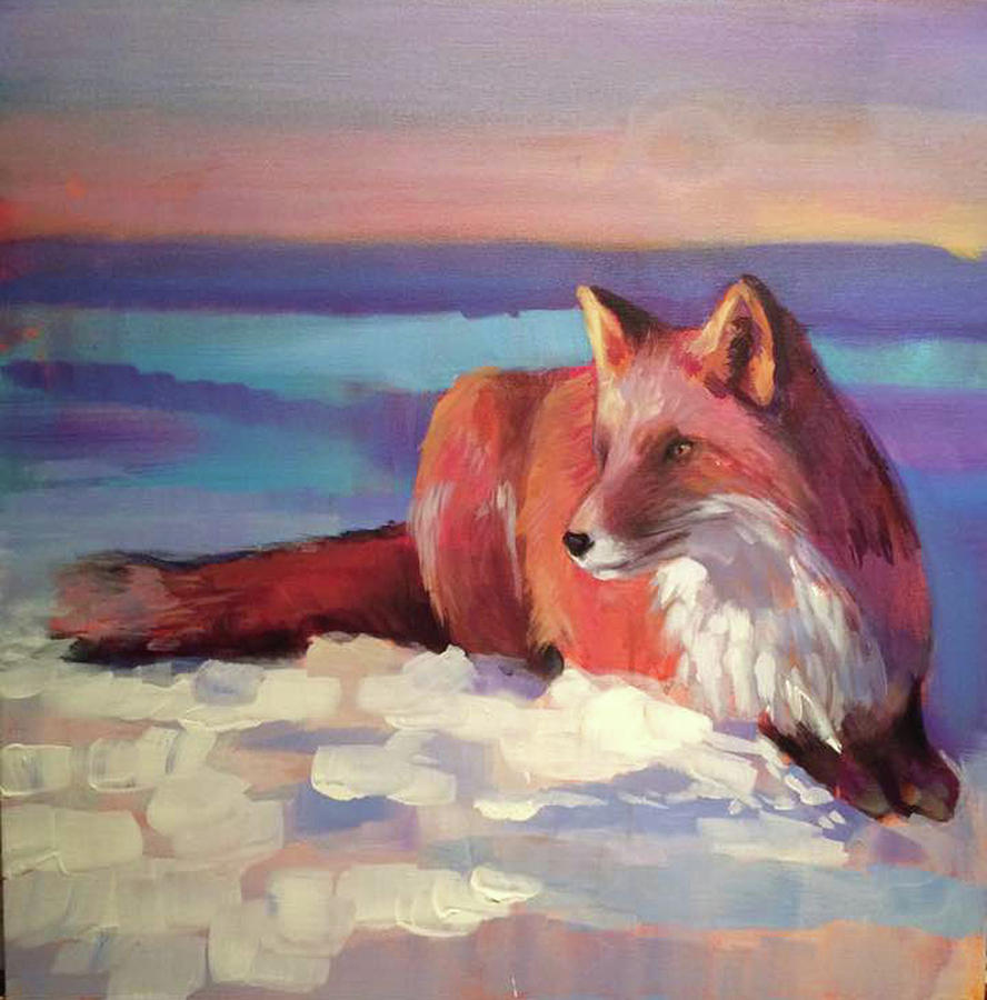 Fox II Painting by Susan Bradbury