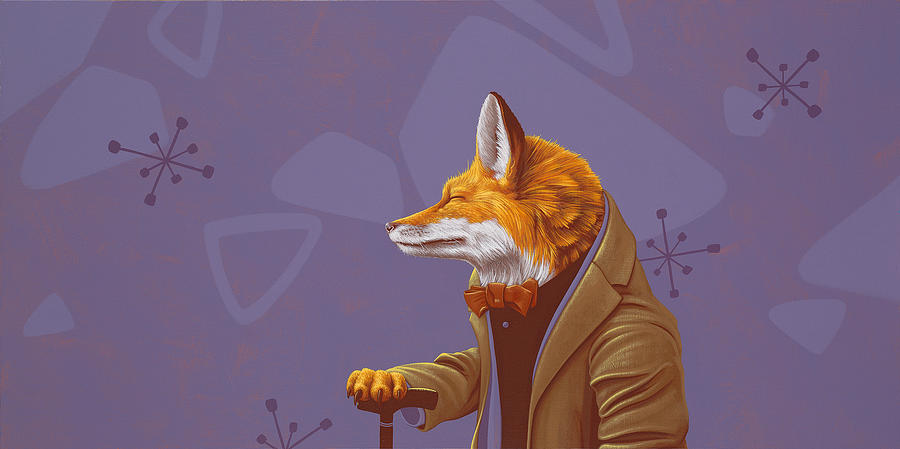 Fox Painting - Fox by Jasper Oostland