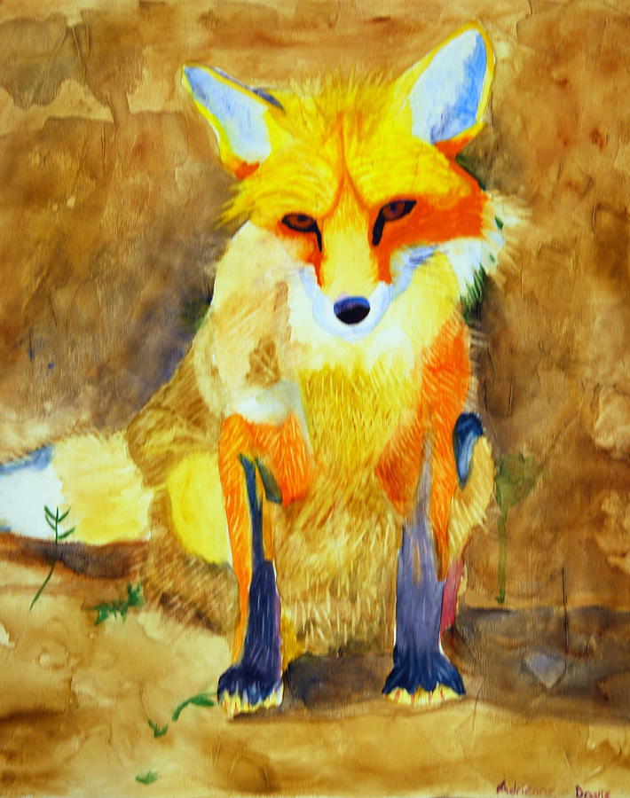 Fox Light Painting by Adrienne Davis - Fine Art America