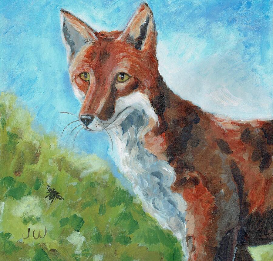 Fox, on the look-out by June Walker Fox, on the look-out by June Walker