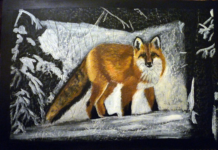 Fox Painting by Richard Le Page