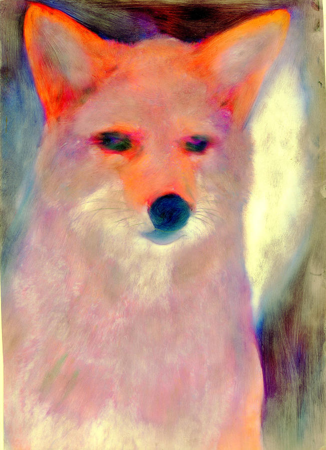 Fox Spirit Painting by FeatherStone Studio Julie A Miller