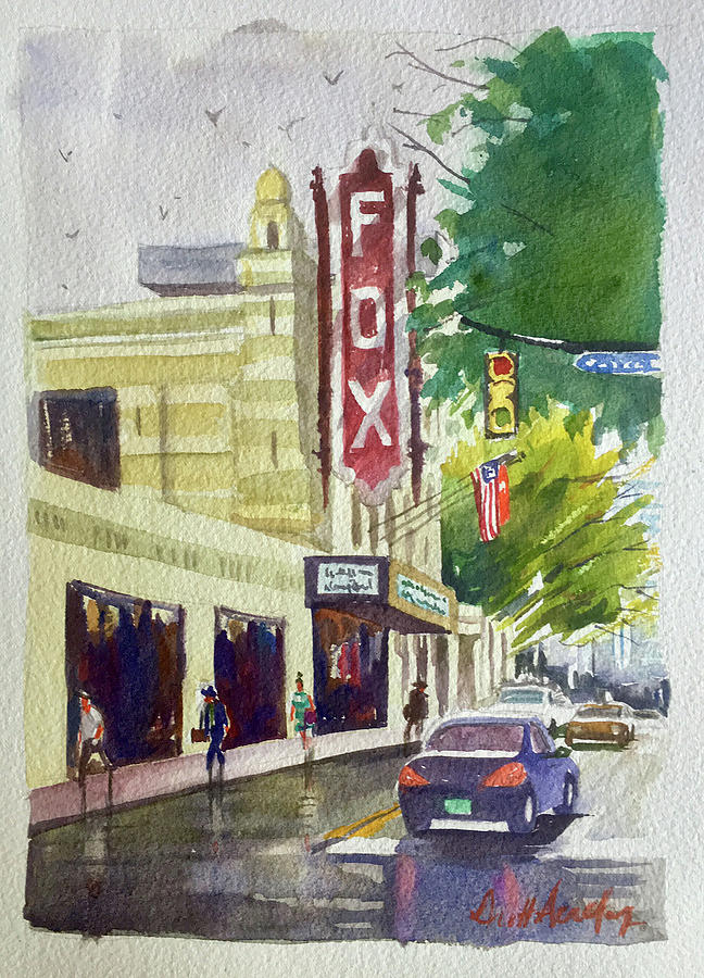 Fox Theater 4 Painting by Scott Serafy