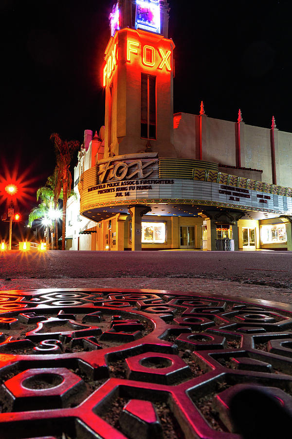 Fox Theater Bakersfield Street View Digital Art by Richard Forrester ...