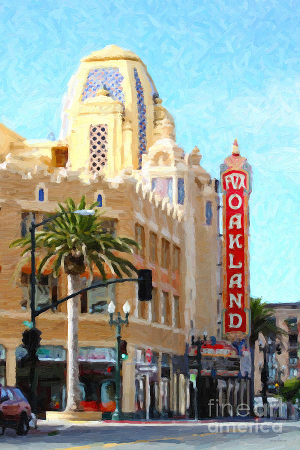 Movie Photograph - Fox Theater in Oakland California by Wingsdomain Art and Photography